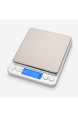 Tr Dijital Mutfak Terazisi 3 Kg, 0.1 Gr Hassas Tartım, Paslanmaz Çelik Yüzeyli, Lcd Ekranlı, Dara Fonksiyonlu Hassas Diğer
