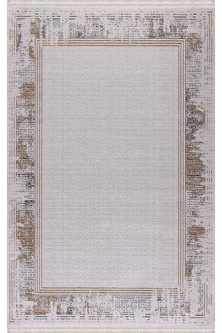 Merinos Halı Rodin 60894 075 Serisi Akrilik Salon Oturma Odası Halısı Kahverengi - Bej