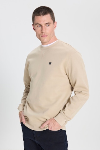 Wrangler Erkek Regular Fit Bisiklet Yaka Bej Sweatshirt - W242726614 Bej