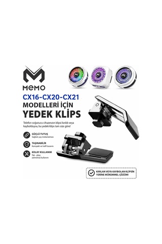 Memo Cx16-cx20 Ve Cx21 İçin Yedek Klips Aparat 2 Adet- 5775