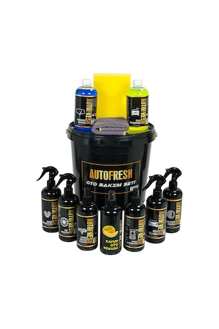 Autofresh Kovalı Araç Yıkama Bakım Temizlik Seti 12'li