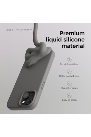 Apple Uyumlu iPhone 15 İle Telefon Kılıfı Kadife Iç Yüzey Soft Tasarım Lansman Kılıf Açık Pembe