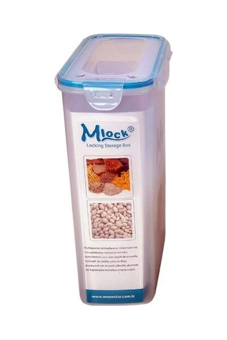 Moonstar Bakliyat Saklama Kabı Üçlü Set Contalı Hava Geçirmez St- Çok Renkli