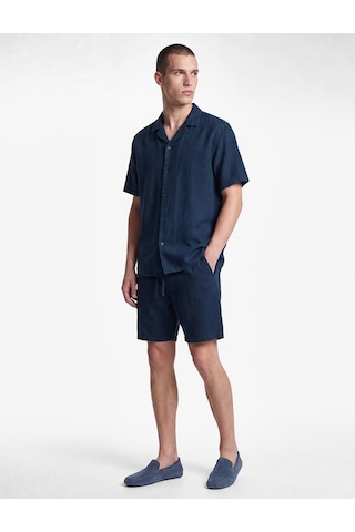 Koton Regular Fit Cepli Pamuklu Beli Bağcıklı Yazlık Şort Lacivert 6sam40121hw