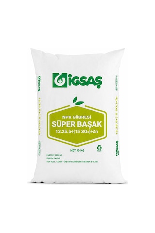 İgsaş Süper Başak Çinkolu Taban Gübresi 50 Kg 50 G