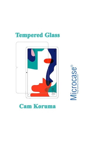 Microcase Huawei Uyumlu Matepad 10.4 Tempered Glass Cam Ekran Koruma