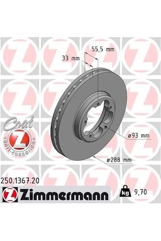 Zımmermann On Fren Dıskı Aynası Transıt Custom V362 12 Arka Tek Teker Cap 288 33 Zımmermann On Fren Dıskı Aynası Transıt Custom V362 12 Arka Tek Teker Cap 288 33