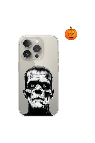 Dali Design Apple Uyumlu iPhone 15 Pro Şeffaf Kılıf Horror 6 Tasarımlı