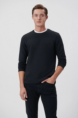 Mavi Erkek T Shirt 064622-21842 Siyah Siyah