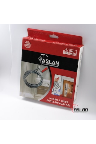Aslan 8 Metre Lavabo Ve Gider Boruları Açma Sustası Teli