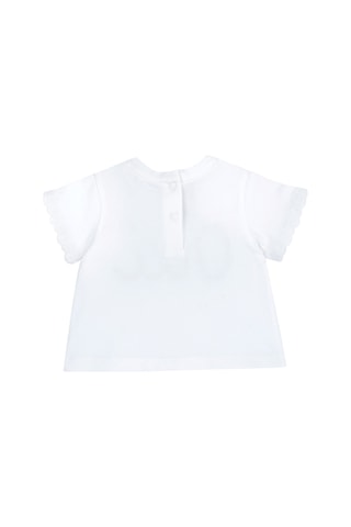 Chicco Kız Bebek Kısa Kollu Tişört 09101856000000 000032 Beyaz