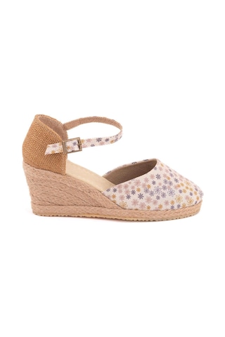 Star Tombis Gerçek Elişi Hasır Dolgu Topuk Keten Hasır Espadril Handmade Çok Renkli