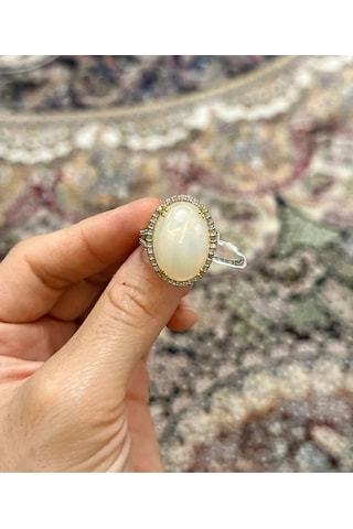 Opal Elmas Yüzük 054
