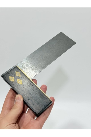 Antika Ahşap Marangoz Gönyesi 15cm 001
