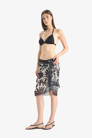 Defacto Regular Fit Desenli Şifon Pareo-fall İn Love E8218ax25hsbk27 Siyah