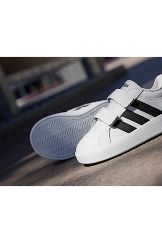 Adidas Grand Court 3.0 Cf Çocuk Günlük Ayakkabı Hp3534 Beyaz Beyaz