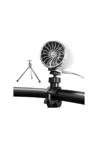 Tripod İle Taşınabilir Usb Mini Soğutma Fanı Bisiklet Rgfxvd Beyaz