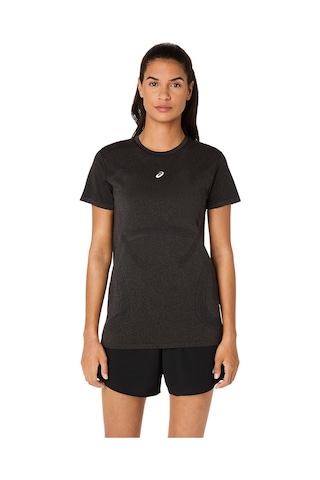 Asics Road Seamless Ss Top Kadın Siyah Kısa Kollu Tshirt 2012d292-001 Siyah