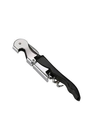 Çok Fonksiyonlu Açacak Tirbuşon Şarap Mantar Tıpa Açacağı Siyah