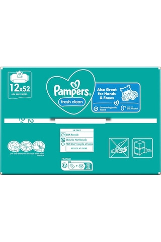 Prima Pampers Islak Bebek Mendili 12 x 52 624 Islak Mendil