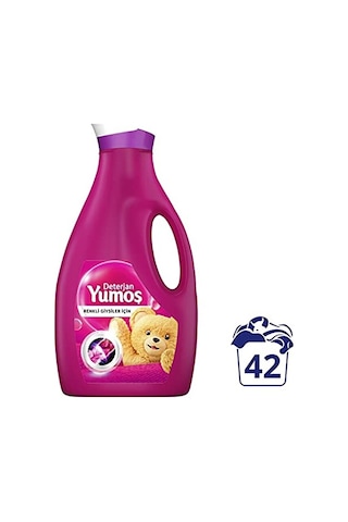 Yumoş Sıvı Bakım Çamaşır Deterjanı Renkli Giysiler 42 Yıkama 2520 2950 ML