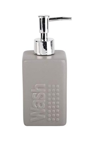 Sıvı Sabunluk Gri Modern 7x7x17cm 300ml Seti Siyah