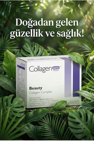 Collagen Forte Platinum Premium 3 Tip Kolajen Hyalüronik Asit 90 Tablet
