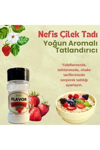 Fibrelle Flavor Çilek Aromalı Toz Aroma 45 G