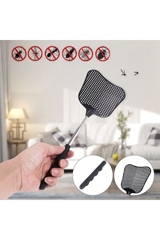 Xurunkeji Sivrisinek Ve Sinek Öldürücü Plastik Sinek Kovucu Geri Çekilebilir Paslanmaz Çelik Çubuk, İç Ve Dış Mekan Kullanımına Uygun 2 Paket