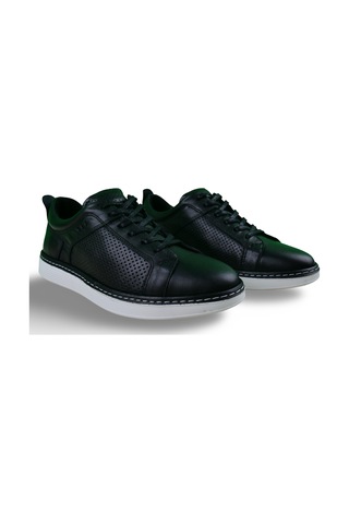 Erkek Hakiki Deri Sneaker Siyah