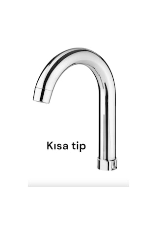 Mintev Krom Kısa Delta Mutfak Lavabo Borusu