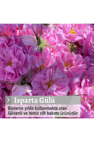 Akita Doğal Yağı Alınmamış Gül Suyu 3 x 250 ML