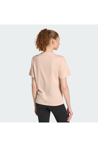 Adidas Essentials Small Logo Cotton Kadın T-shirt Ke0429 Pudra