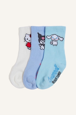 Defacto Hello Kitty 3lü Uzun Çorap Kız Bebek H5565a5nskr1 Çok Renkli-kr1