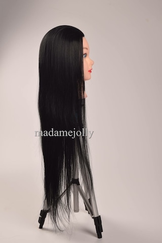 Renk Kuaför Eğitim Mankeni Çalışma Kafası Sentetik Fiber