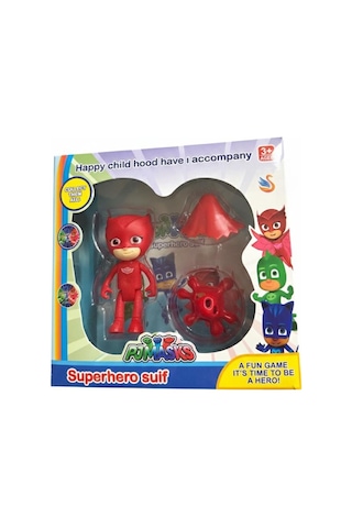 Pj Maskeliler Tekli Aksesuarlı Figür Karakter Oyun Seti Pj Mask Kırmızı