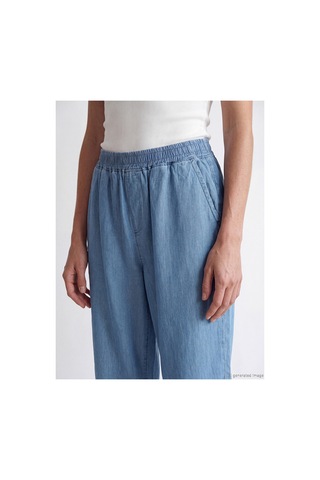 LC Waikiki Alıta Cıty Farkıyla Lcw Grace Bej Denim Düz Loose & Bol Kadın Kapri Bej - 928170006 Bej