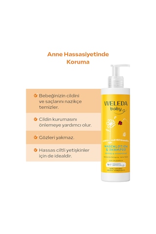 Weleda Calendula Özlü Organik Saç ve Vücut Şampuanı 400ml