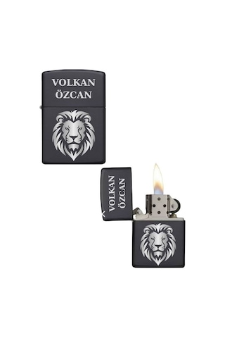 Kişiye Özel Aslanlı Metal Çakmak