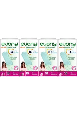Evony Günlük Mesane Pedi Ekstra Uzun 72 Adet (4Pk*18)