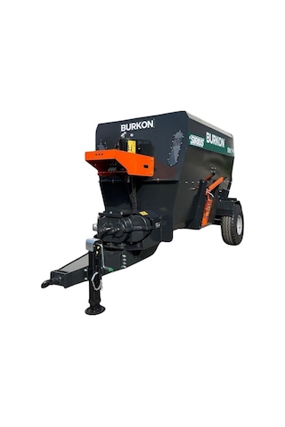Burkon 4m³ Traktör Şaftlı Çekilir Yatay Yem Karma Makinesi