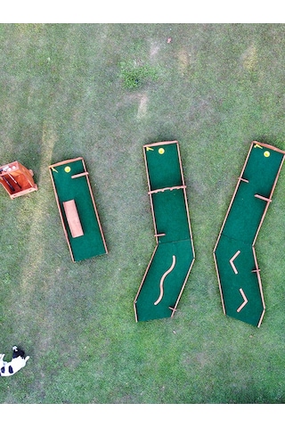 Mandu Ahşap Çocuk Mini Golf Seti Ahşap Rengi