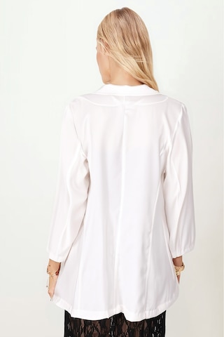 Armonika Kadın Krem Cepli Oversize Ceket Arm-26k001005