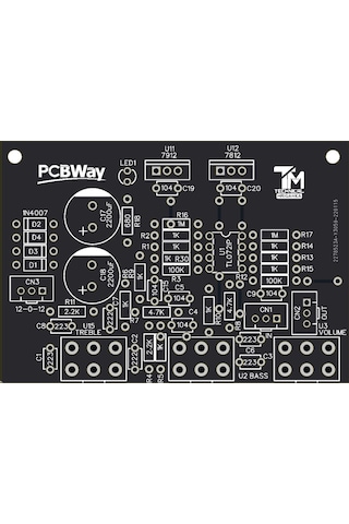 Ton Kontrol Devresi Çift Bant Stereo - Ne5532-Tl072 - 4558D