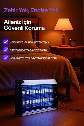 Elektirikli Sinek Kovucu 8w / Sinek Öldürücü Ve Kovucu / Uv Mor I