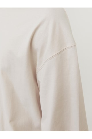 Jack & Jones Erkek Bisiklet Yaka Düz Renk Tisört - Charge - 12259975 Moonbeam Çok Renkli