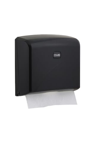Vialli Z Katlı Kağıt Havlu Dispenseri Max 22 Cm 200 Adet Siyah