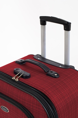 Oleets 8 Tekerli Su Geçirmez Ultra Kalite Kumaş Orta Boy Valiz Bordo