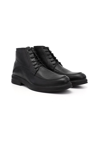 Gönderi R Kadın Siyah Floter Fermuarlı Hakiki Deri Klasik Bot Dkmb64901653 Siyah