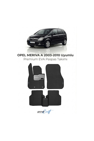 Opel Meriva A 2003-2010 Araca Özel 3d Havuzlu Eva Paspas Tam Set 5 Parça